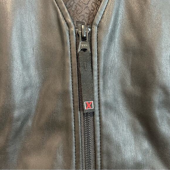 X-girl Faux Leather Retro Mini Dress Color Black Size Small y2k - Picture 11 of 11